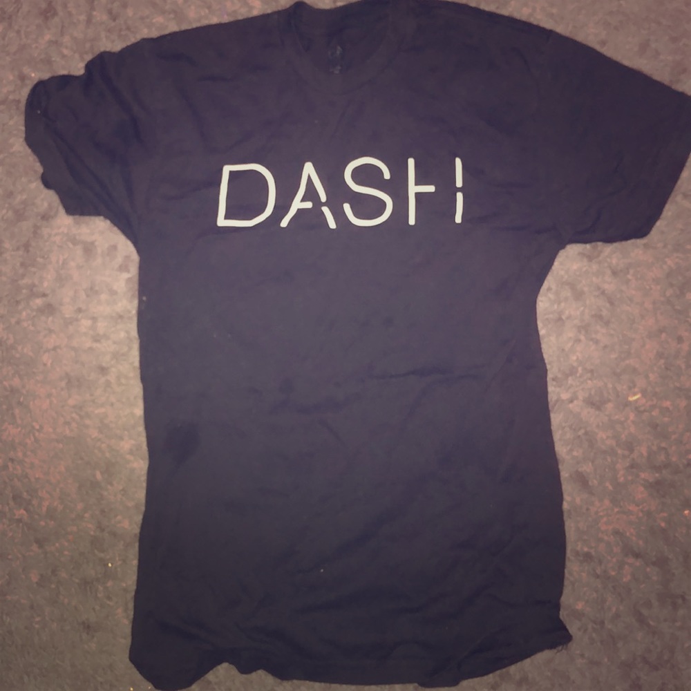 Dash t shirt from the store dash owned by kourtney